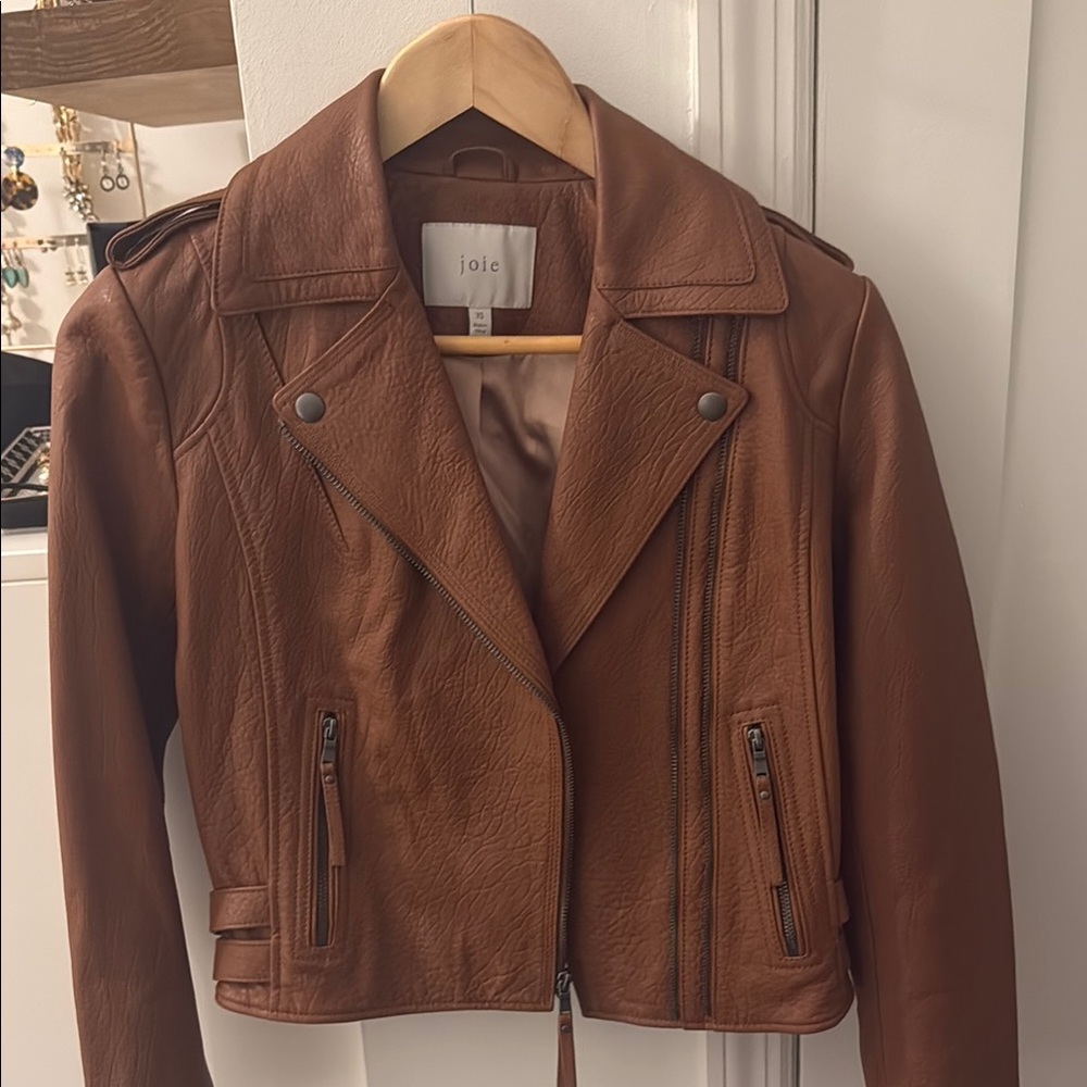 Joie Brown Leather Jacket
